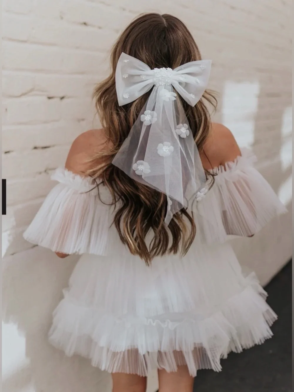 NEW Untamed Petals Floral Bow Hair Barrette